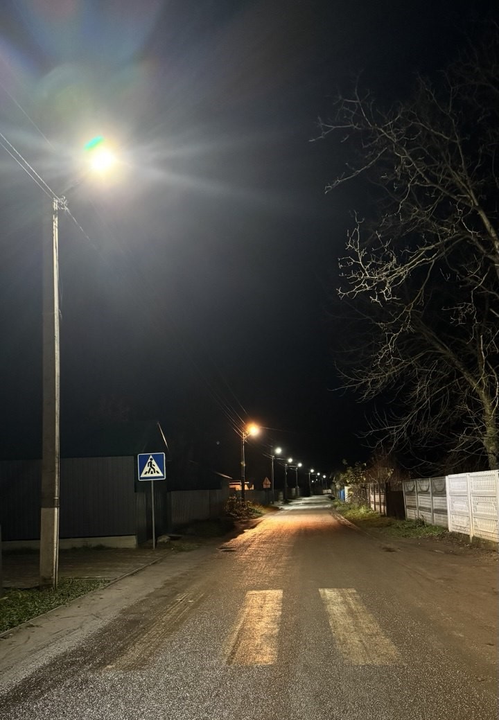 Світліше та безпечніше. У Гавришівці  запрацювала оновлена мережа зовнішнього освітлення. Проєкт виконали на замовлення Вінницької міської ради